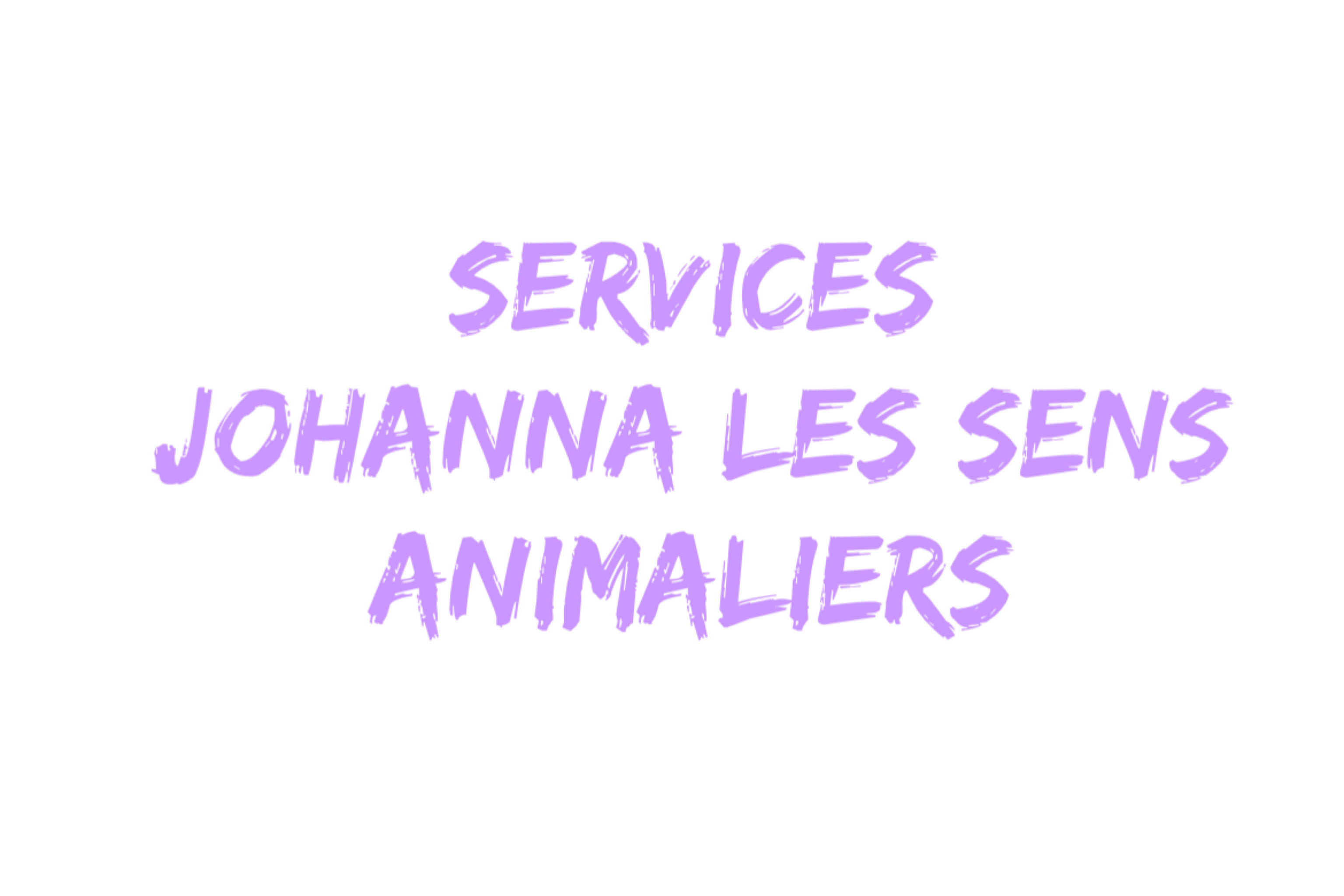 Services Johanna les sens animaliers
